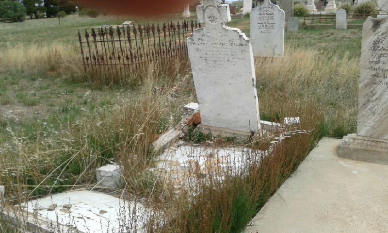 Emmaus Cemetery at 2016 at beginning of project
