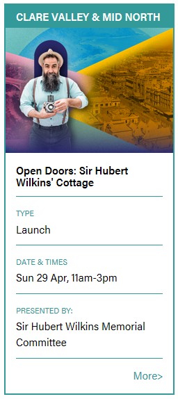 Open Doors - Sir Hubert Wilkins Cottage 29th April 2018