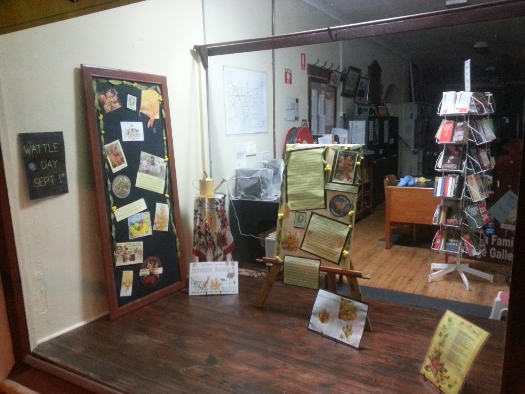 Eudunda Family Heritage Gallery Celebrate Wattle Day 1st Sept