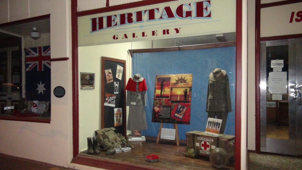 Eudunda Family Heritage Gallery - ANZAC Main Window Display