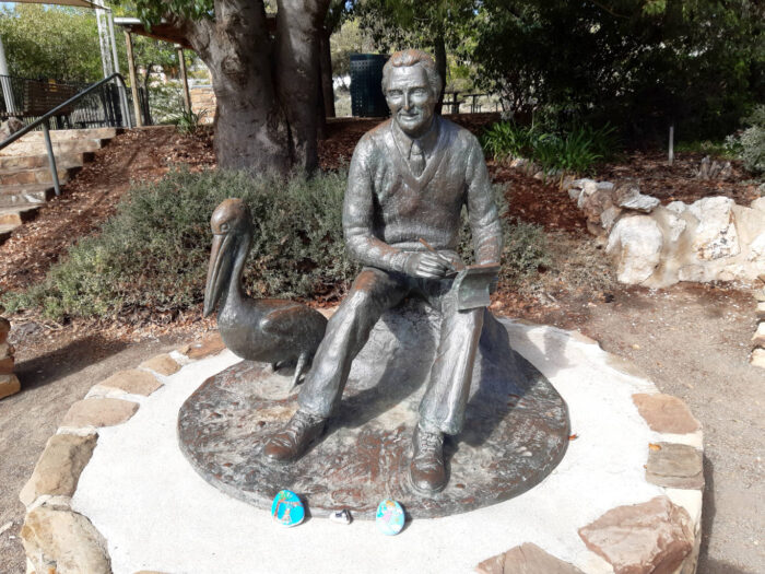 Colin Thiele & Percival Sculpture by Chris Radford