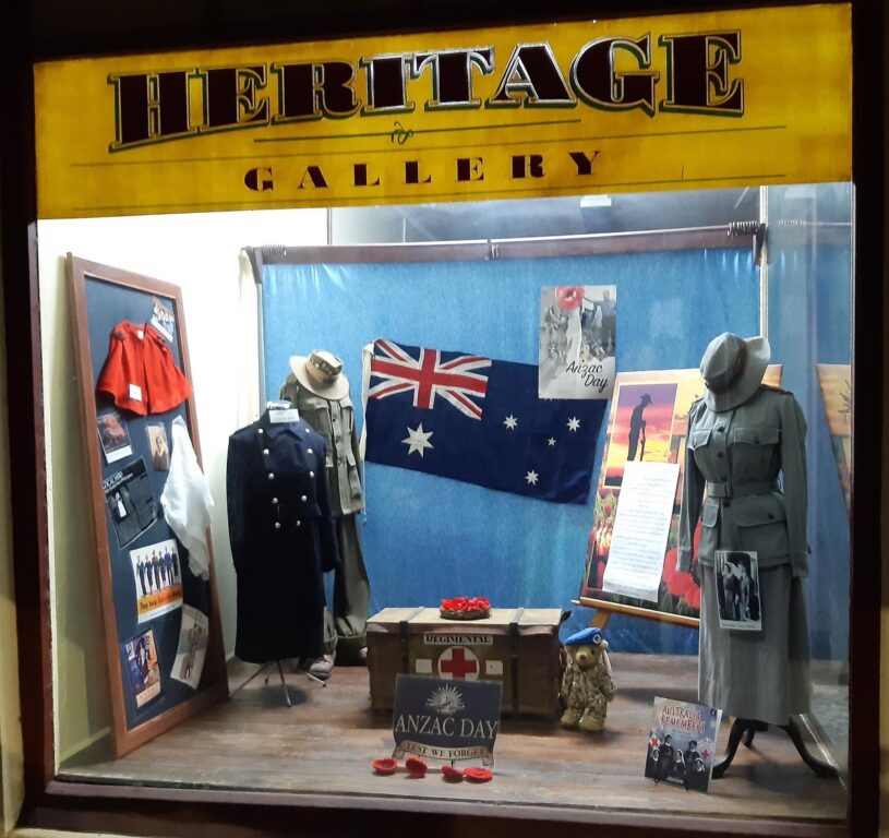 Eudunda Heritage Window Display Remembers ANZAC – April 2023