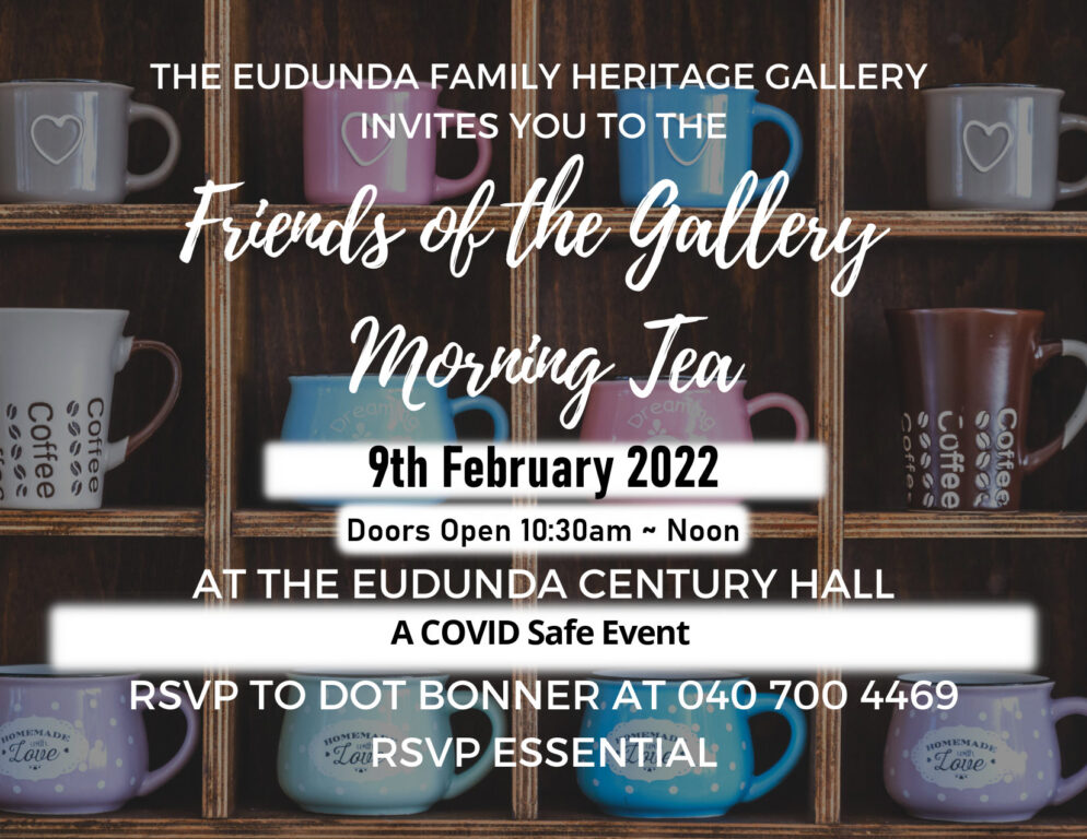 Friends of the Gallery Morning Tea 9th Feb 2022